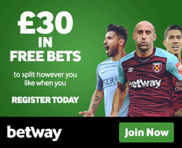 Betway Bet 10 Get 30 in Free Bets