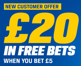 Coral Bet 5 Get 20 Free Bets